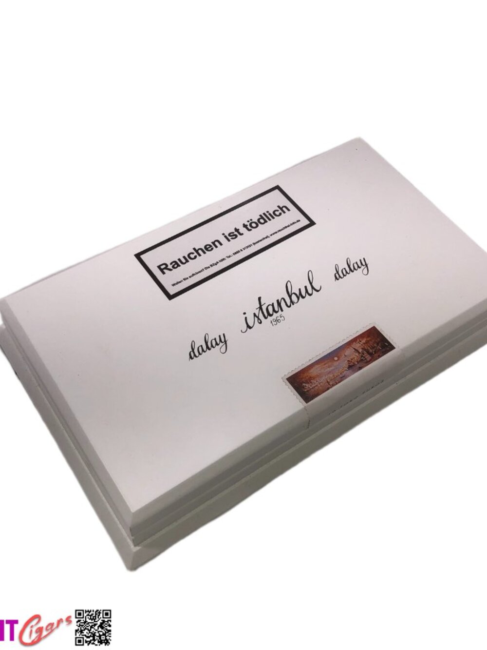 Dalay Instanbul Empty Wooden Cigar Box 12.25x7.5x1.75